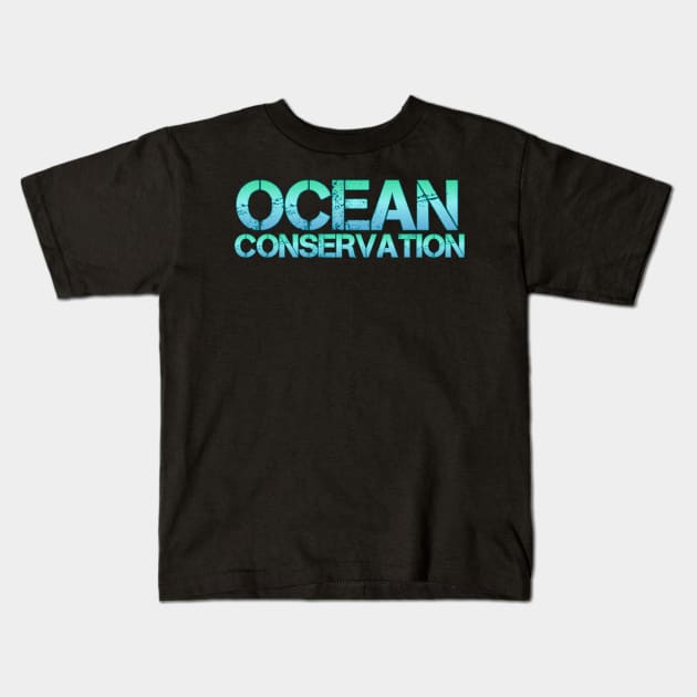 Save the Ocean t-shirt designs Kids T-Shirt by Coreoceanart